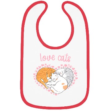 Discover Design cat lover Bibs