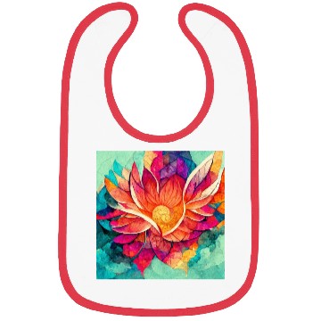 Discover Colorful mandala flower version 7 Bibs