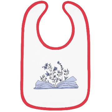 Discover flowers growing from book Bibs