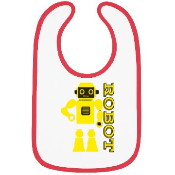 Discover Yellow robot 3d. Bibs