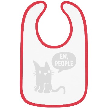 Discover comic cat ew people Bibs
