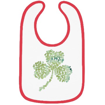 Discover Green tie dye shamrock dots Bibs