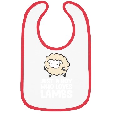 Discover Just a Boy Who Loves Lambs Bibs