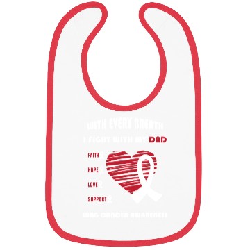 Discover Faith Hope Love Support Squad Lung Cancer Dad Bibs