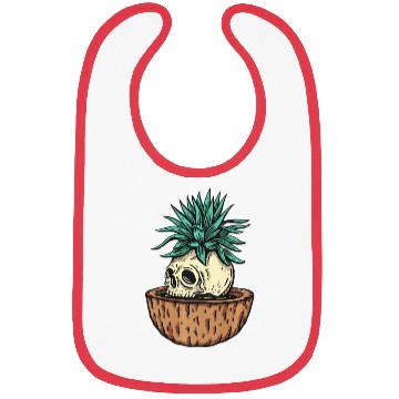 Discover Funny Cool Skeleton Plant Nature Bibs