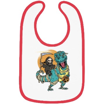 Discover Creepy Grim Reaper Mummysaurus Trex For A Trick Or Bibs