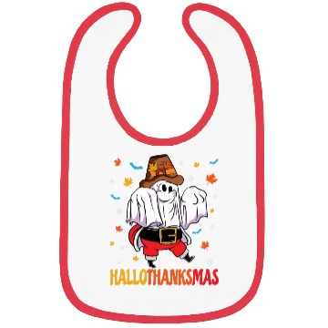 Discover Happy Hallothanksmas Halloween Thanksgiving Santa Bibs