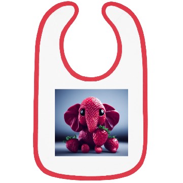 Discover Strawberry Elephant Bibs