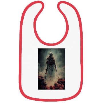 Discover Zombie soldier with smoking skulls Bibs