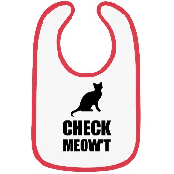 Discover Check Meow Cat Bibs