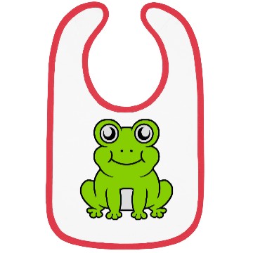 Discover Small sitting cute frog Bibs
