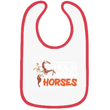 Discover Hold Your Horses Western Rodeo Riding Cowboy Bibs