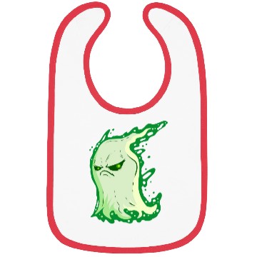 Discover Grumpy Green Spirit Ghost On Halloween Bibs