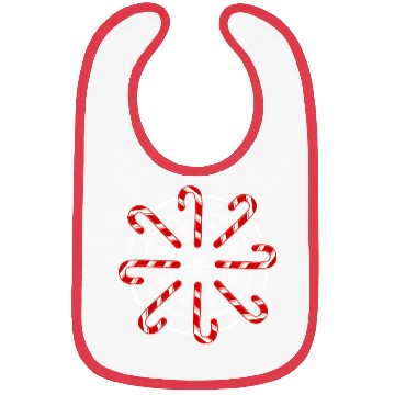 Discover Candy Cane Christmas Design Bibs