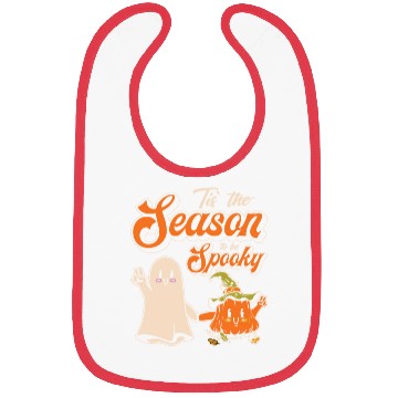 Discover Cute Spooky Pumpkin Ghost Halloween Season Bibs