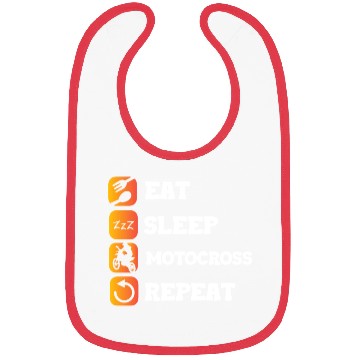 Discover Eat Sleep Repeat Motocross Motorcycle Biker Helmet Bibs