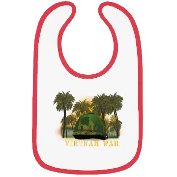 Discover Vietnam Era Helmet Cover - Band - Front - War is H Bibs