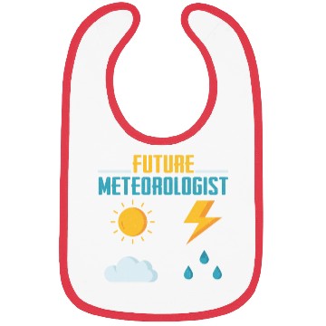 Discover Future Meteorologist Meteorology Storm Weatherman Bibs