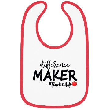 Discover Difference Maker Teacher Life Bibs