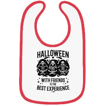 Discover Halloween skeleton friends saying Bibs