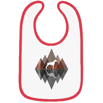Discover Doberman abstract - Geometry Dog Triangle Bibs