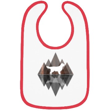 Discover Golden Retriever abstract - geometry dog triangle Bibs
