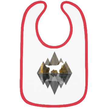 Discover Golden Retriever abstract - Geometry Dog Triangle Bibs