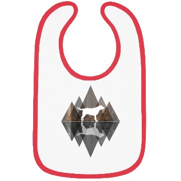 Discover Labrador abstract - geometry dog triangle Bibs