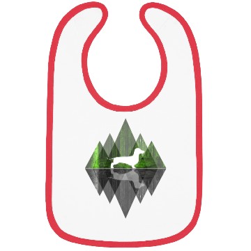 Discover Dachshund abstract - Geometry Dog Triangle Bibs