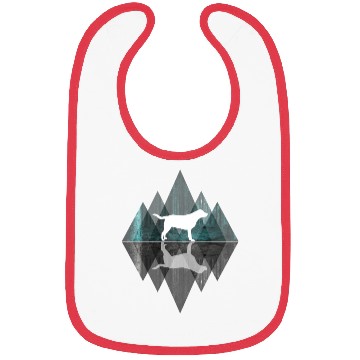 Discover Labrador abstract - Geometry Dog Triangle Bibs