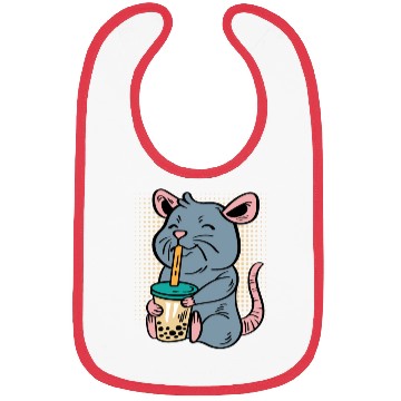 Discover Rat Bubble Tea Tea Lover Gift Bibs