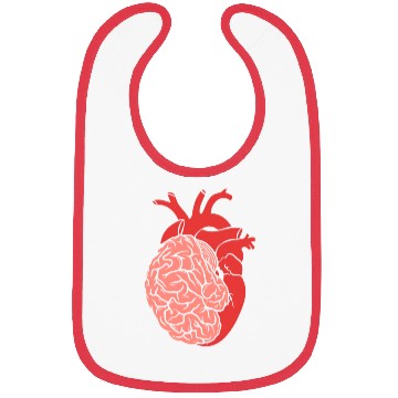 Discover Half Brain Half Heart Organ Anatomy Science Bibs
