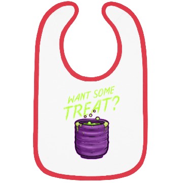 Discover Want Some Treat Pot Of Green Witch Tea Slime Bibs