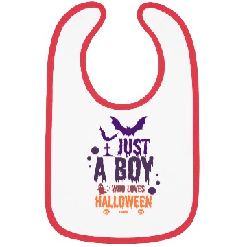 Discover Only a boy who loves Halloween Bibs