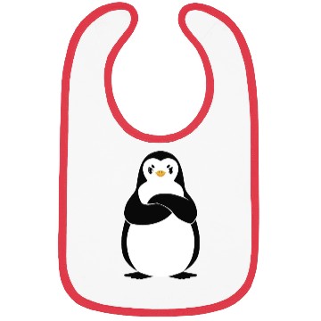 Discover Angry Penguin Bibs