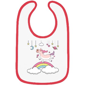 Discover I love Unicorn Bibs