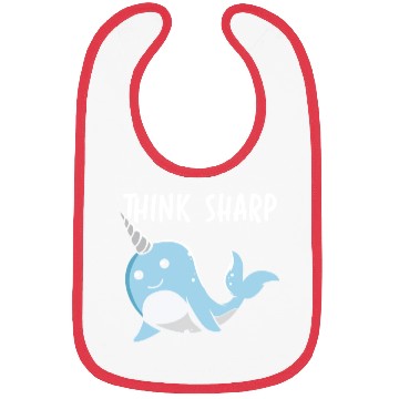 Discover Think Sharp Narwhal Unicorn Of The Sea Animal Bibs