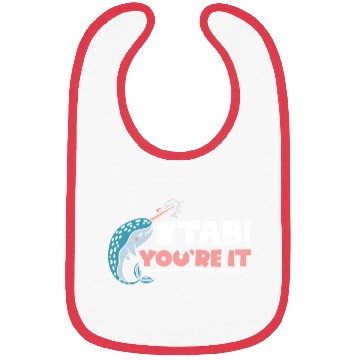 Discover Stab You're It Narwhal Unicorn Of The Sea Animal Bibs