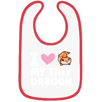 Discover I Love My Tiny Dragon Reptile Pogona Lizard Bibs