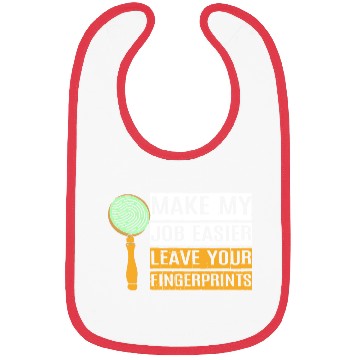 Discover Funny Forensic Science Humor Crime Detective Bibs