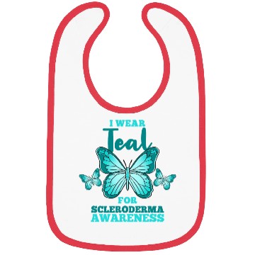 Discover I Wear Teal For Scleroderma Awareness Bibs