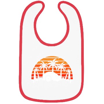 Discover Robotic Lawnmower Heartbeat Retro Bibs