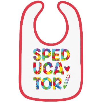 Discover Speducator Sped Teacher Special Education Cute Bibs