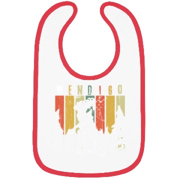 Discover Retro Folk Wendigo Halloween Cryptid Monster Bibs