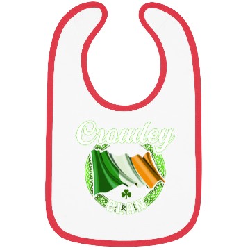Discover Crowley Surname Irish Last Name Ireland Flag Bibs
