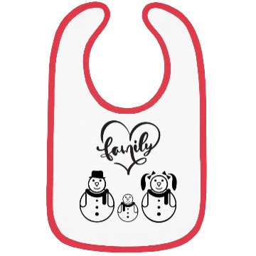 Discover Love family heart Bibs