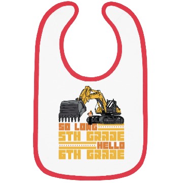 Discover So Long 5th Grade Hello 6th Grade Student Boys Bibs