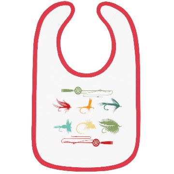 Discover Trout Fly Fishing Nature Outdoor Fisherman Funny Bibs