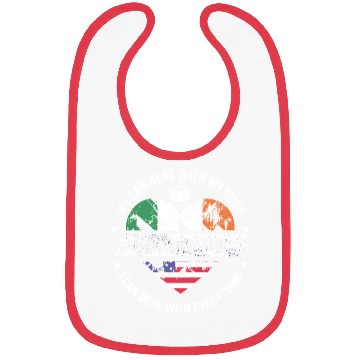 Discover Ireland American Husband Heritage Flags Bibs