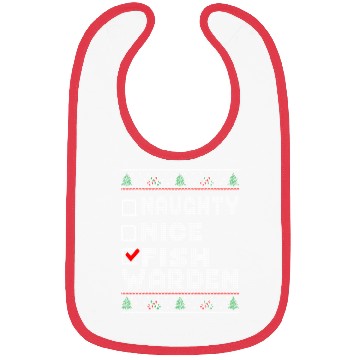 Discover Naughty Nice Fish Warden, Matching Christmas Bibs
